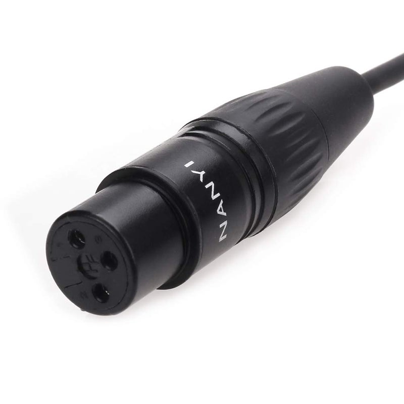 NANYI 2pcs XLR Splitter Microphone Cable - 3-Pin XLR Female to Female, 10Feet/3Meter DMX Patch Cords with Oxygen-Free Copper - Image 2
